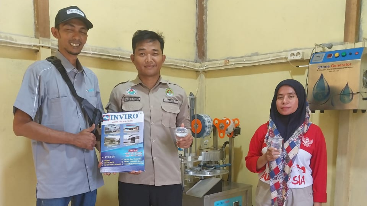 Pemdes Beringin Jaya luncurkan Produk Air Minum Dalam Kemasan dibawah Naungan BUMDes Sejahtera Desa Beringin Jaya