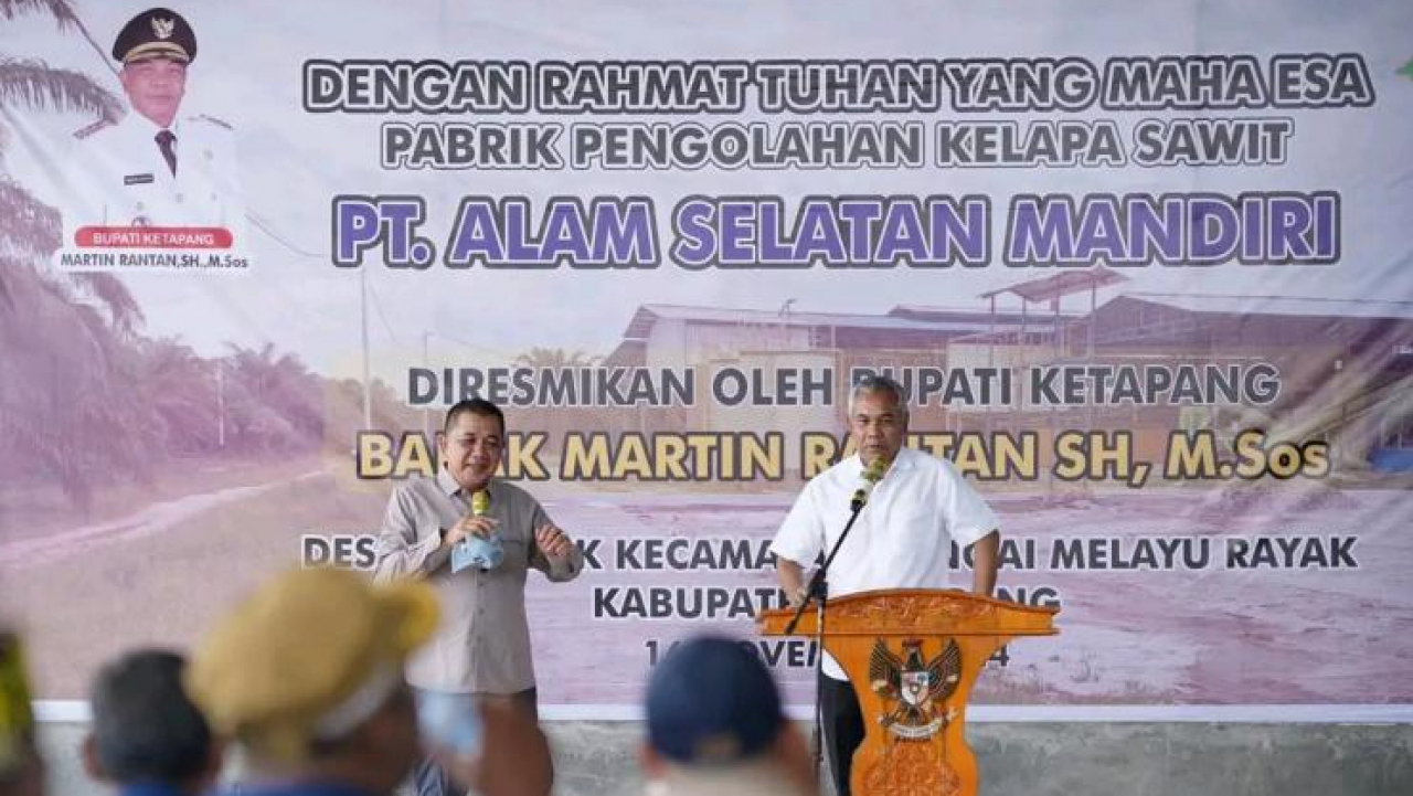 Pabrik Pengolahan Sawit di Sungai Melayu Rayak Diresmikan
