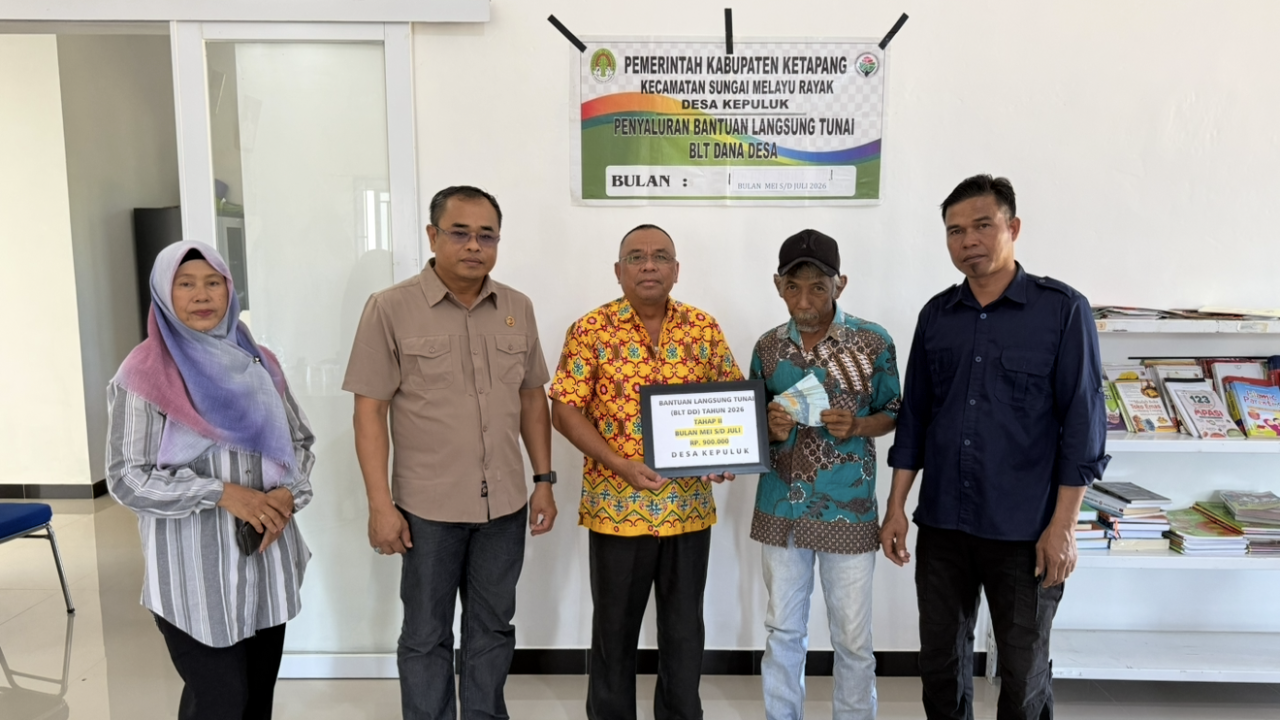 Penyaluran BLT DD Desa Kepuluk Ketapang Periode Mei Juli 2026