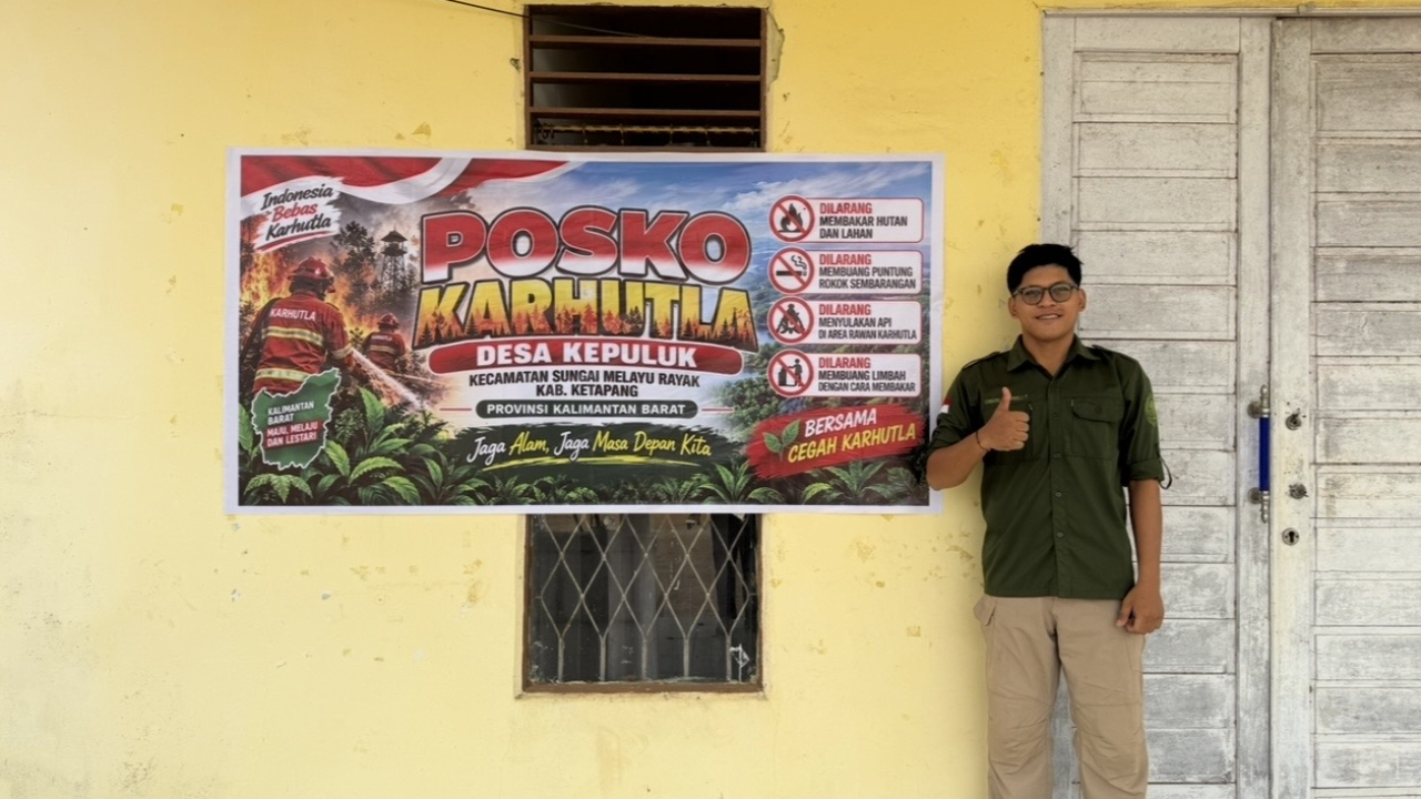 Posko Karhutla Desa Kepuluk Siap Tangani Kebakaran Lahan