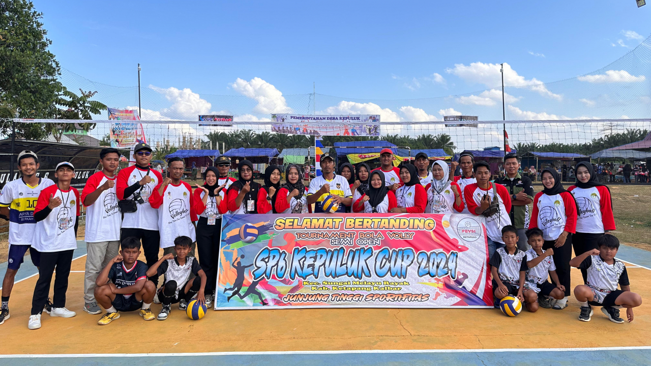 Turnamen Bola Voli Semi Open Sp6 Kepuluk Cup 2024 di Desa Kepuluk