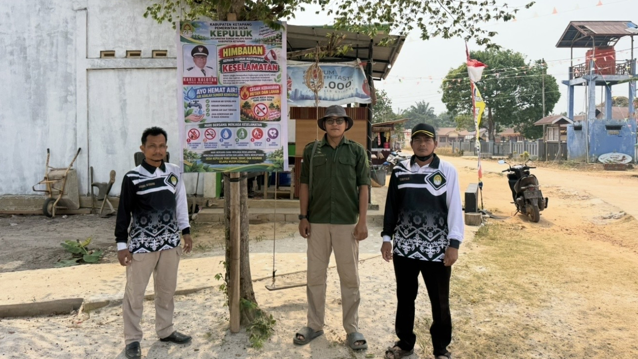 Cegah Karhutla Desa Kepuluk Pasang Spanduk Himbauan Warga