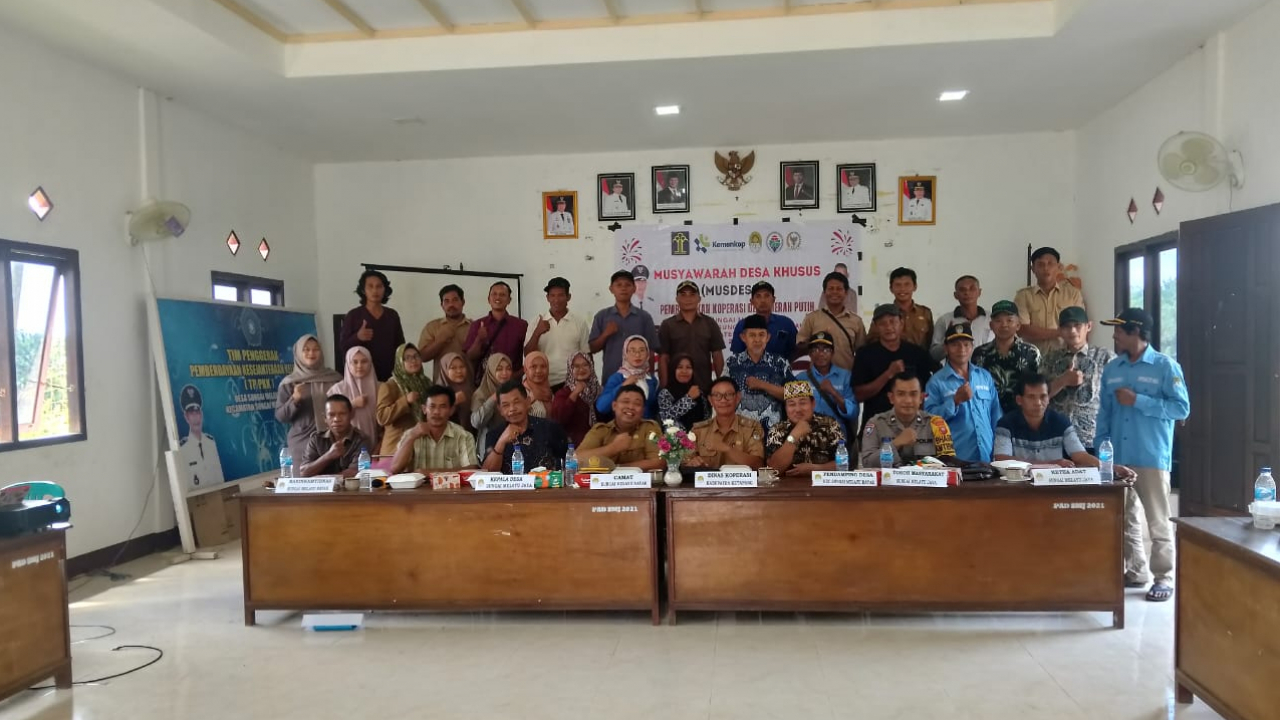 Pembentukan Koperasi Desa " Merah Putih di Desa Sungai Melayu Jaya"