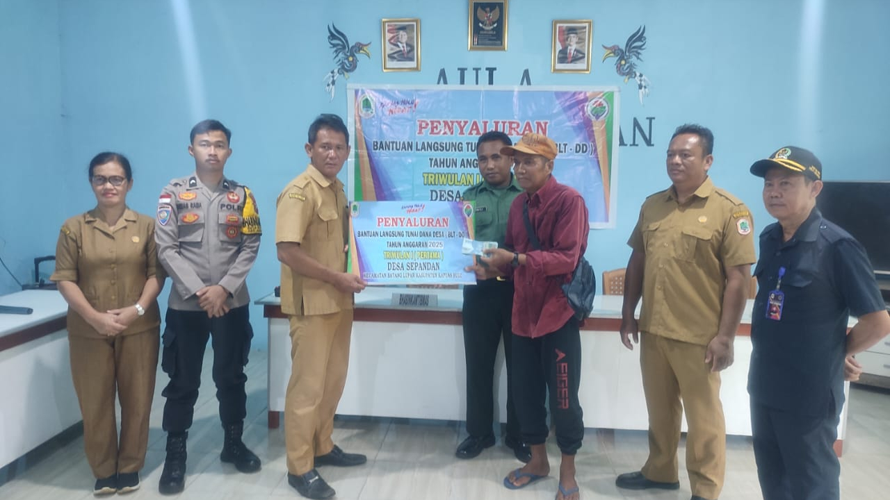 Penyaluran BLT-DD Triwulan I Tahun 2025 di Desa Sepandan