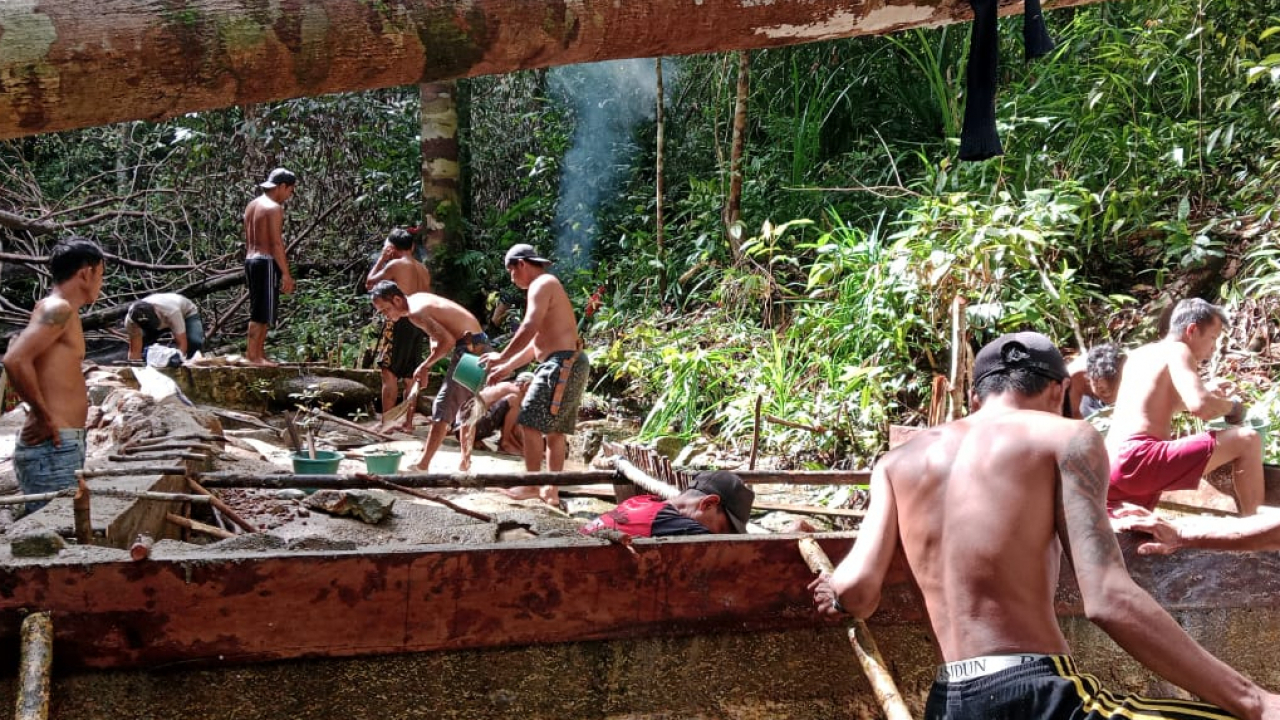 Gotong Royong Warga Dusun kedungkang, Desa Sepandan