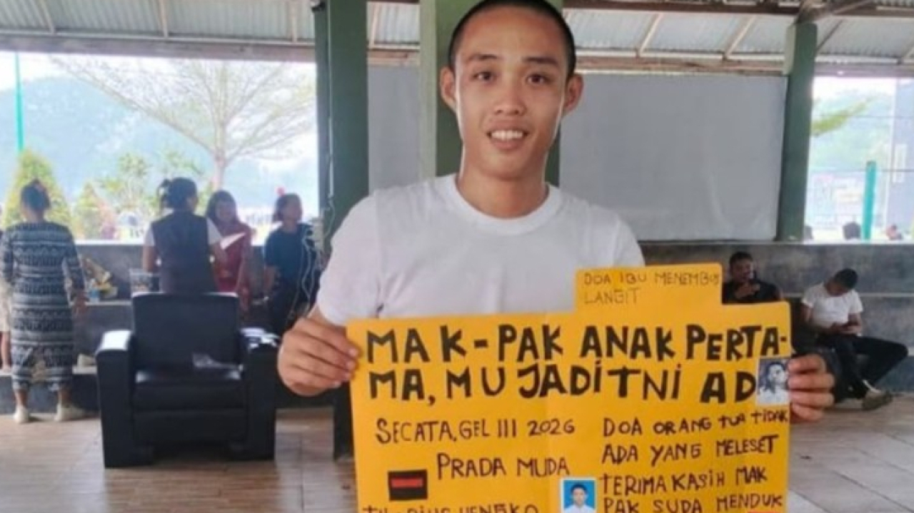 Putra Desa Sahan Lolos TNI AD setelah Berulang Kali Gagal