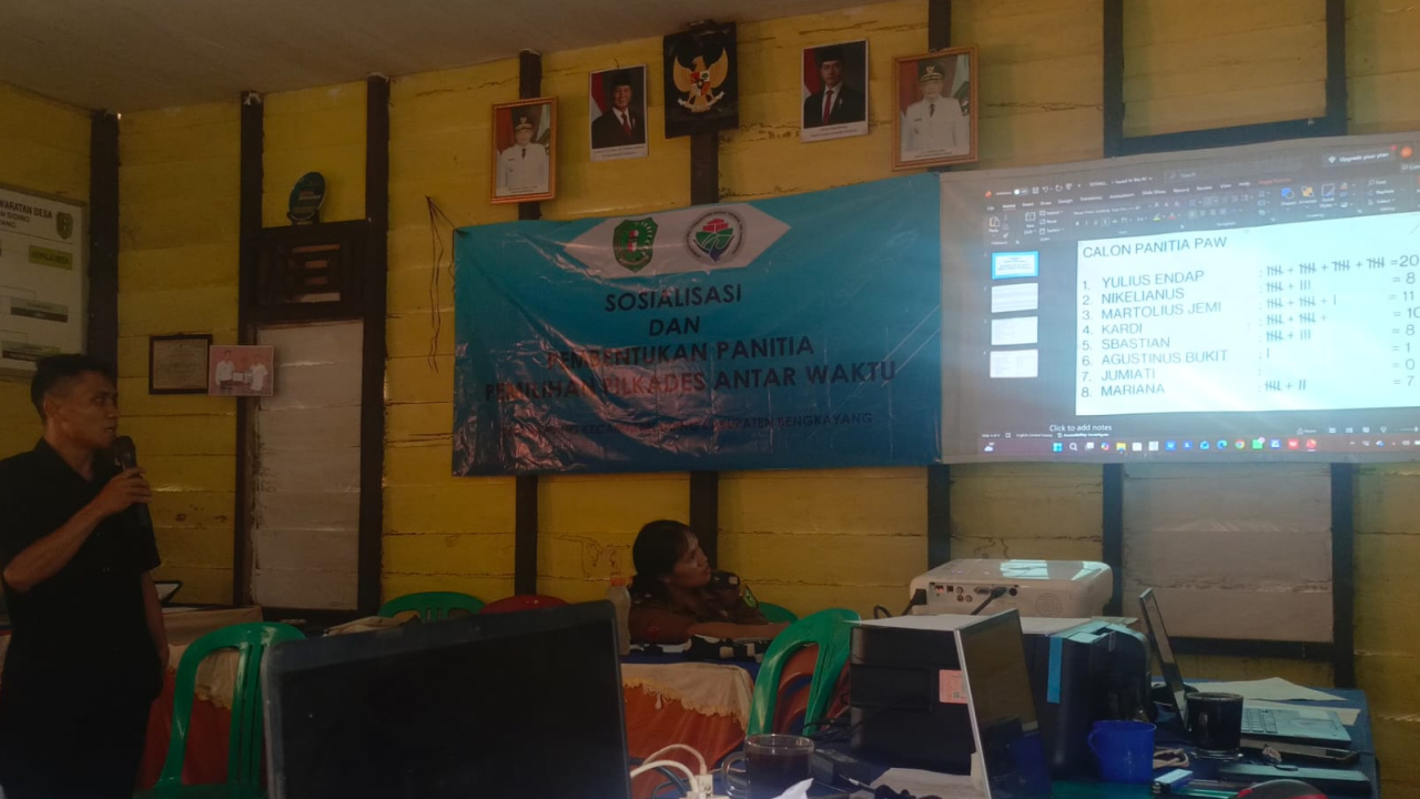 SOSIALISASI DAN PEMBENTUKAN PANITIA PEMILIHAN KEPALA DESA ANTAR WAKTU DESA TAWANG TAHUN 2026
