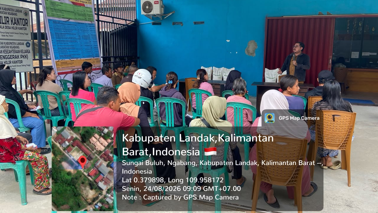 Penyaluran Bantuan Pangan Bulog di DESA HILIR KANTOR KECAMATAN NGABANG KABUPATEN LANDAK