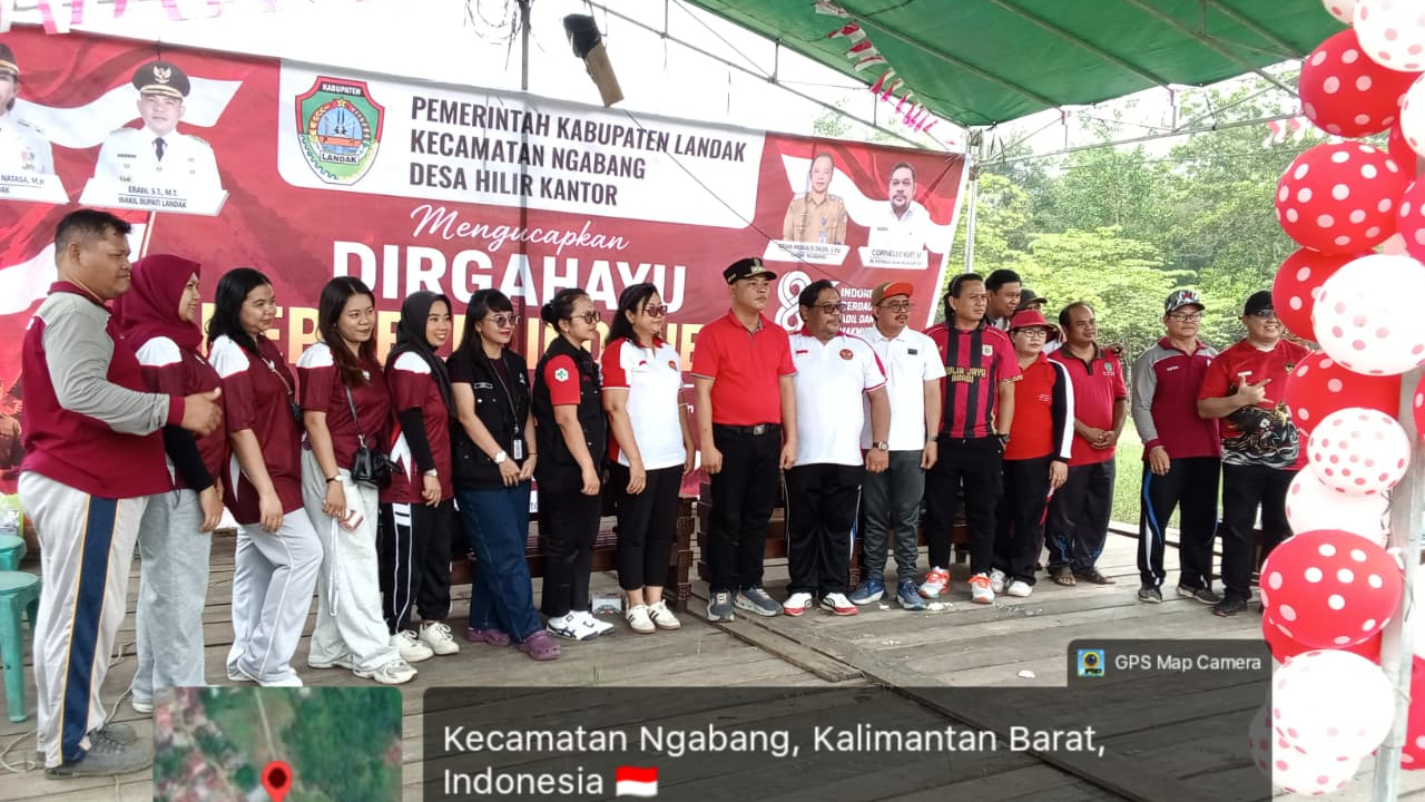 Perayaan HUT RI ke 81 di Desa Hilir Kantor Ngabang Landak