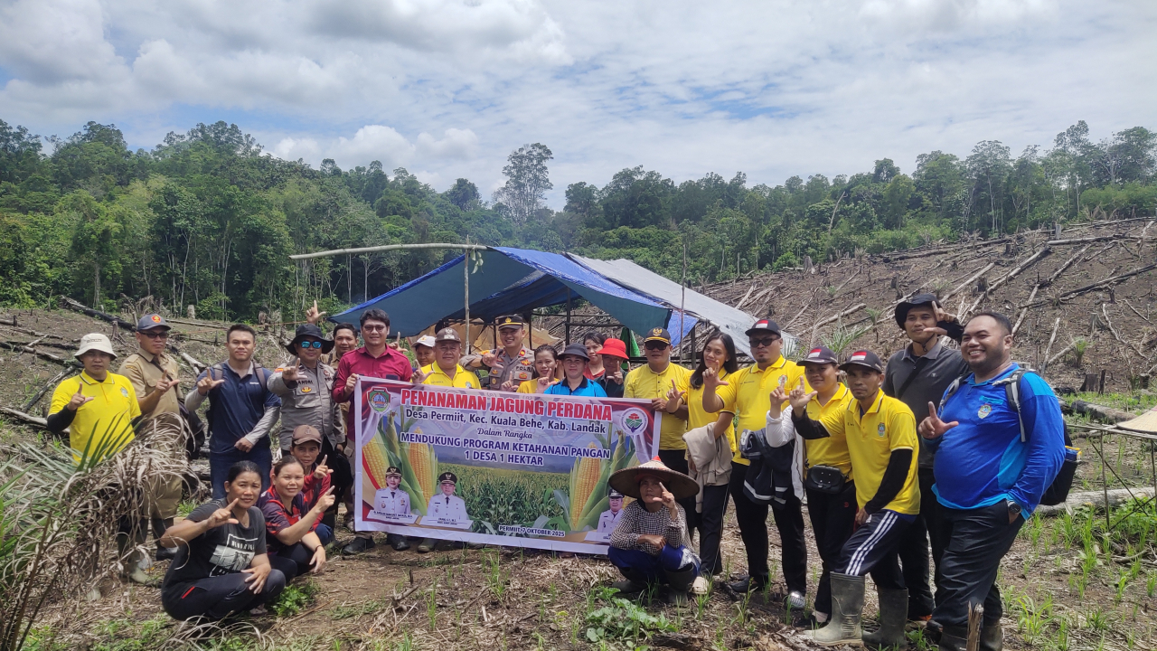 Penanaman Jagung: Ketahanan Pangan Desa Permiit Dimulai