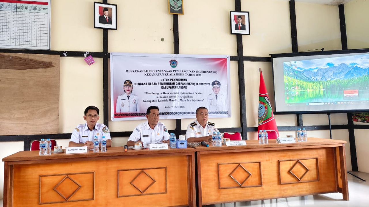 Musrenbang RKPD Kecamatan Kuala Behe Tahun 2025 untuk Penyusunan RKPD Tahun 2026