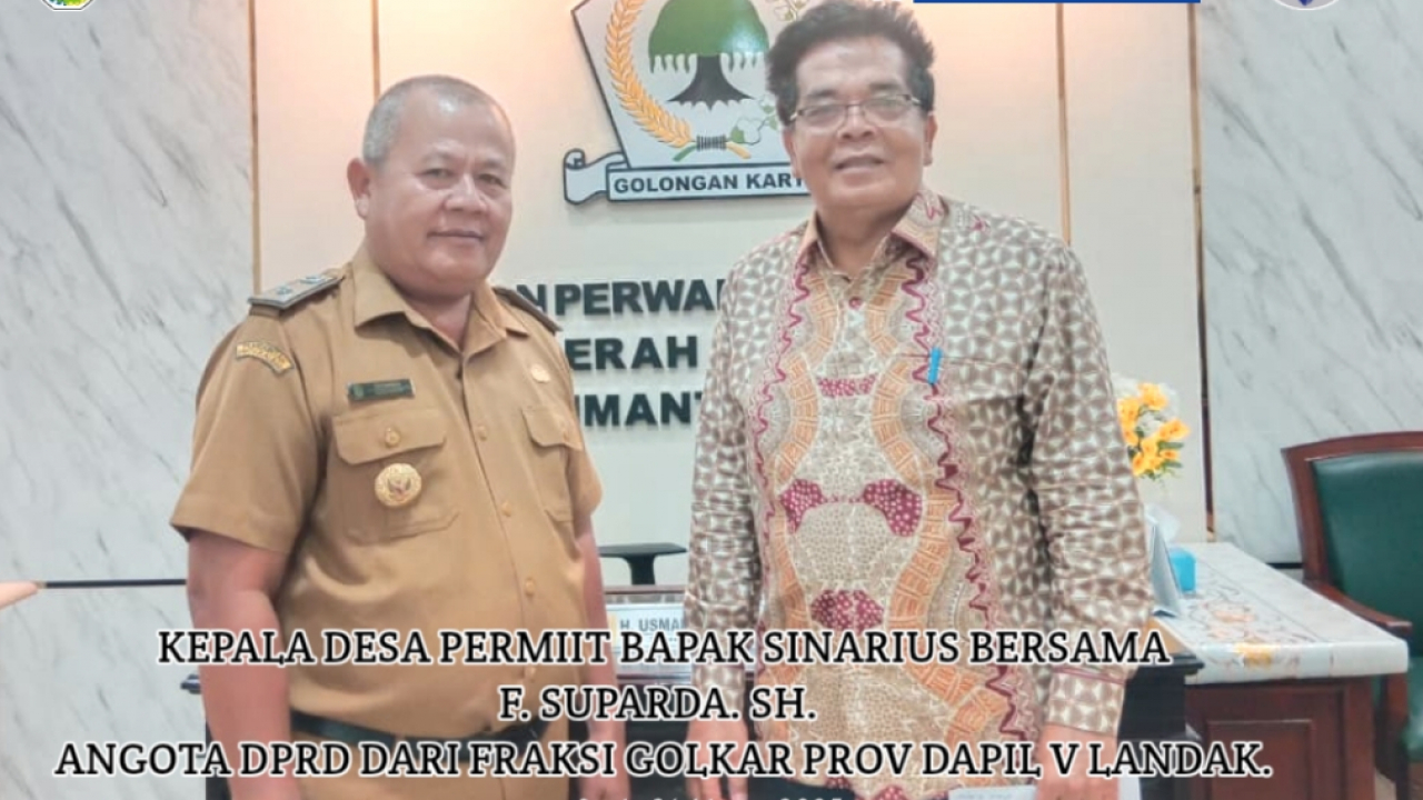 Pertemuan Kepala Desa Permiit dengan Anggota DPRD Provinsi Kalimantan Barat