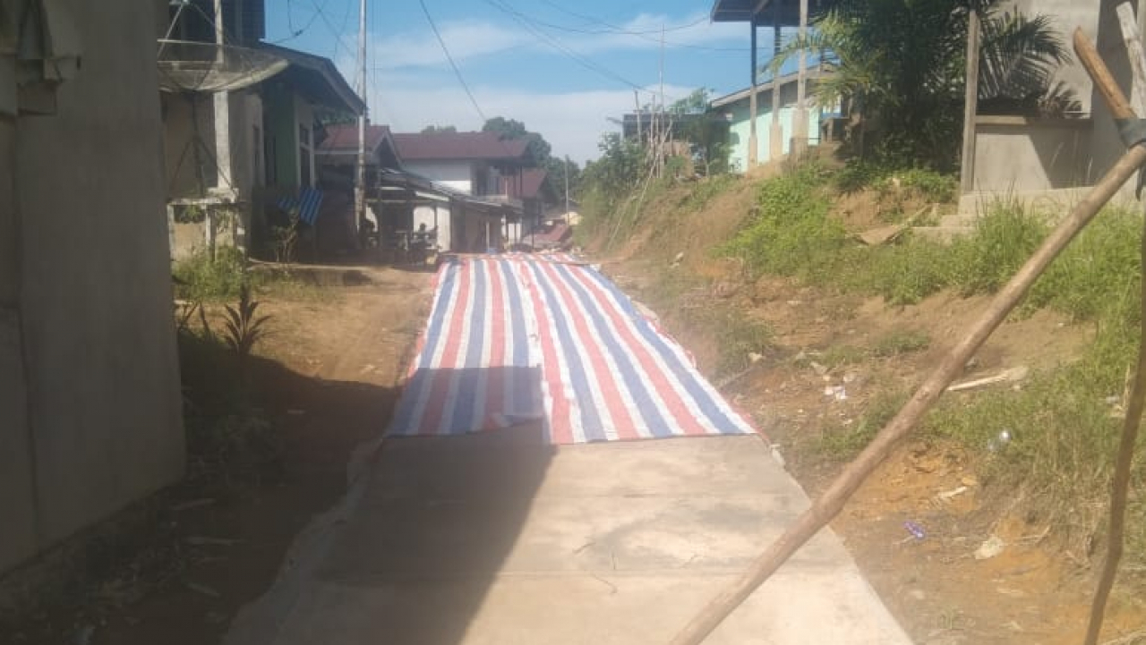 Peningkatan Aksesibilitas di Desa Tamang: Pembangunan Jalan Rabat Beton Hubungkan RT.02 dan RT.03 Dusun Lubang Landak