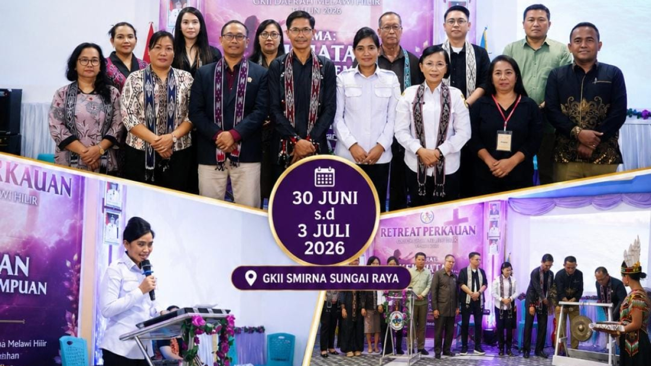 Kepala Desa Menghadiri Kegiatan Pembukaan Retreat Perkauan GKII Daerah Melawi Hilir Tahun 2026