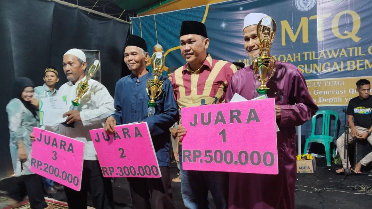MTQ ke 1 Desa Sungai Bemban.