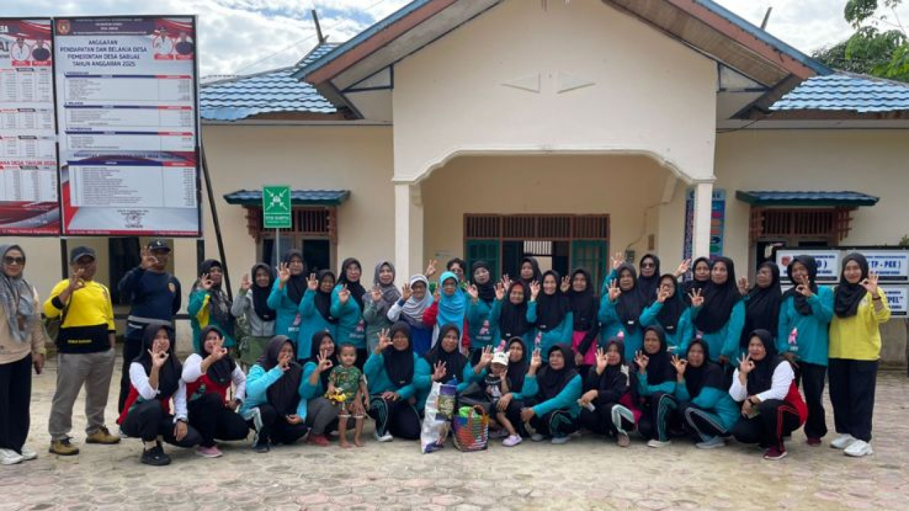 Senam Bersama di Desa Sabuai