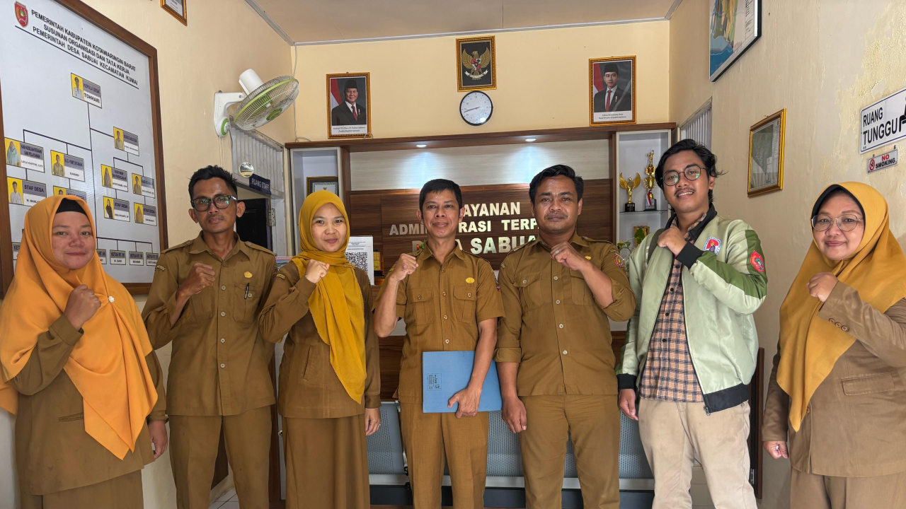 Dinas Kepemudaan dan Olahraga Kabupaten Kotawaringin Barat Kunjungi Desa Sabuai untuk Pendataan Potensi Pemuda dan Duta Pelopor