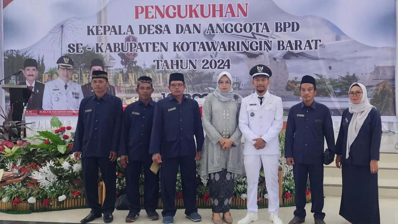Pengukuhan Kepala Desa dan BPD Desa Sabuai