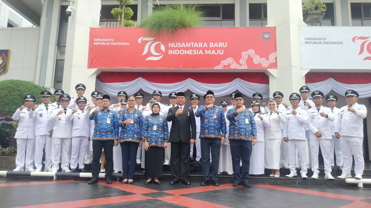 Kepala Desa Sabuai Hadiri Upacara 17 Agustus di Kemendagri
