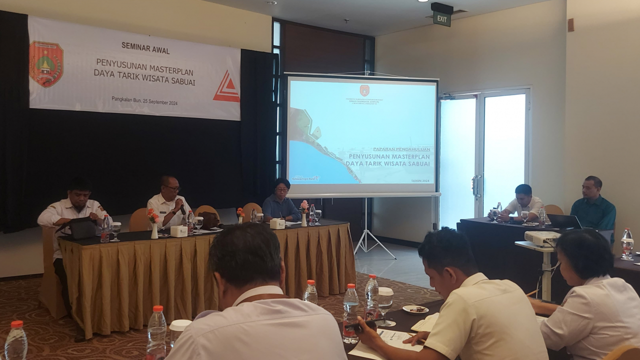 Ekspose Pendahuluan Penyusunan Masterplan Daya Tarik Wisata Sabuai di Brits Hotel Pangkalan Bun