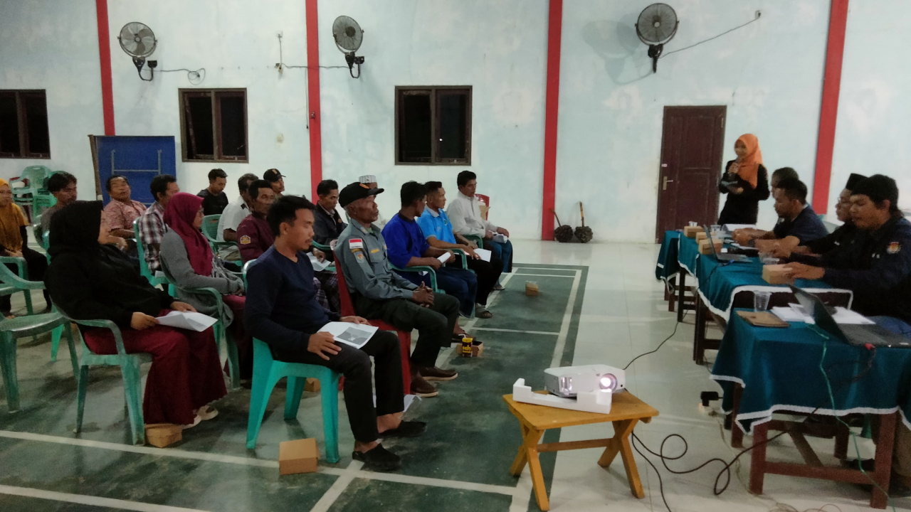 Sosialisasi Tanggapan dan Masukan Terhadap Daftar Pemilih Sementara (DPS) di Desa Sabuai