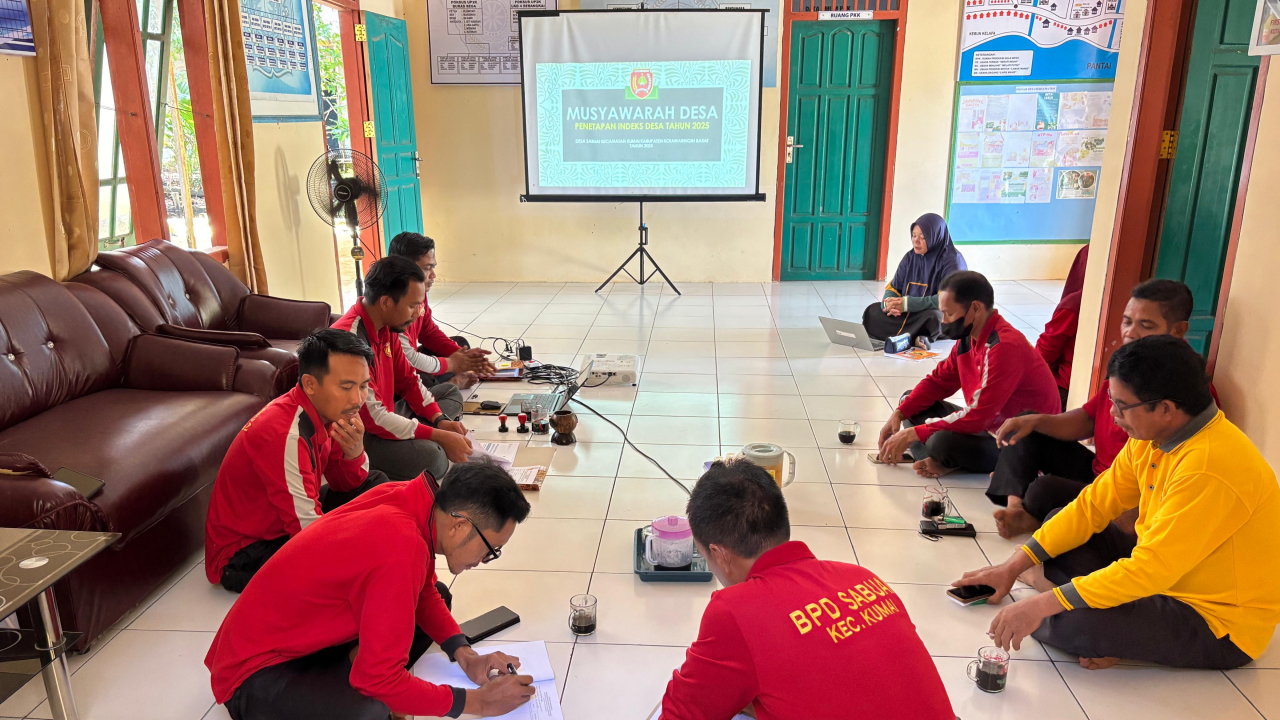 Musyawarah Desa Penetapan Indeks Desa Tahun 2025 di Desa Sabuai