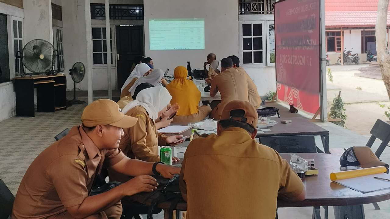 Pemerintah Desa Sabuai Laksanakan Evaluasi Perubahan APB Desa Tahun 2024 di Kecamatan Kumai