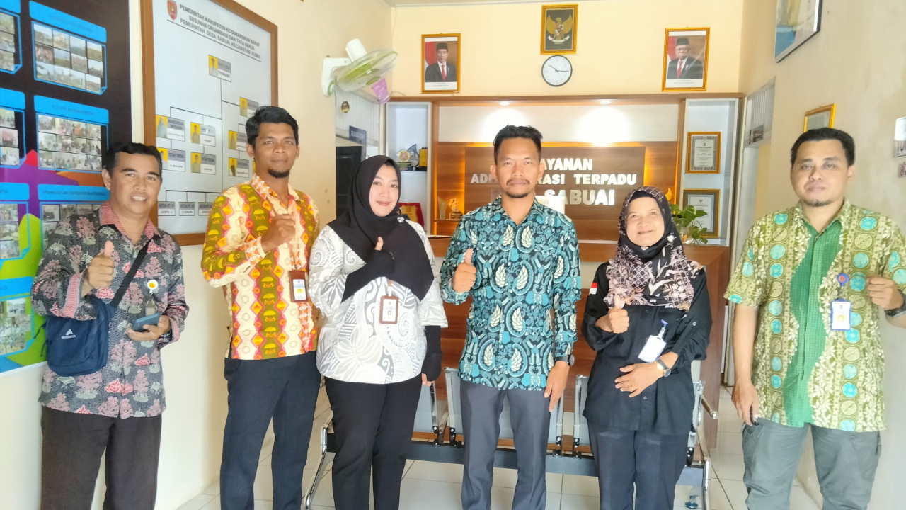 Kunjungan BAPPEDA Kabupaten Kotawaringin Barat ke Desa Sabuai