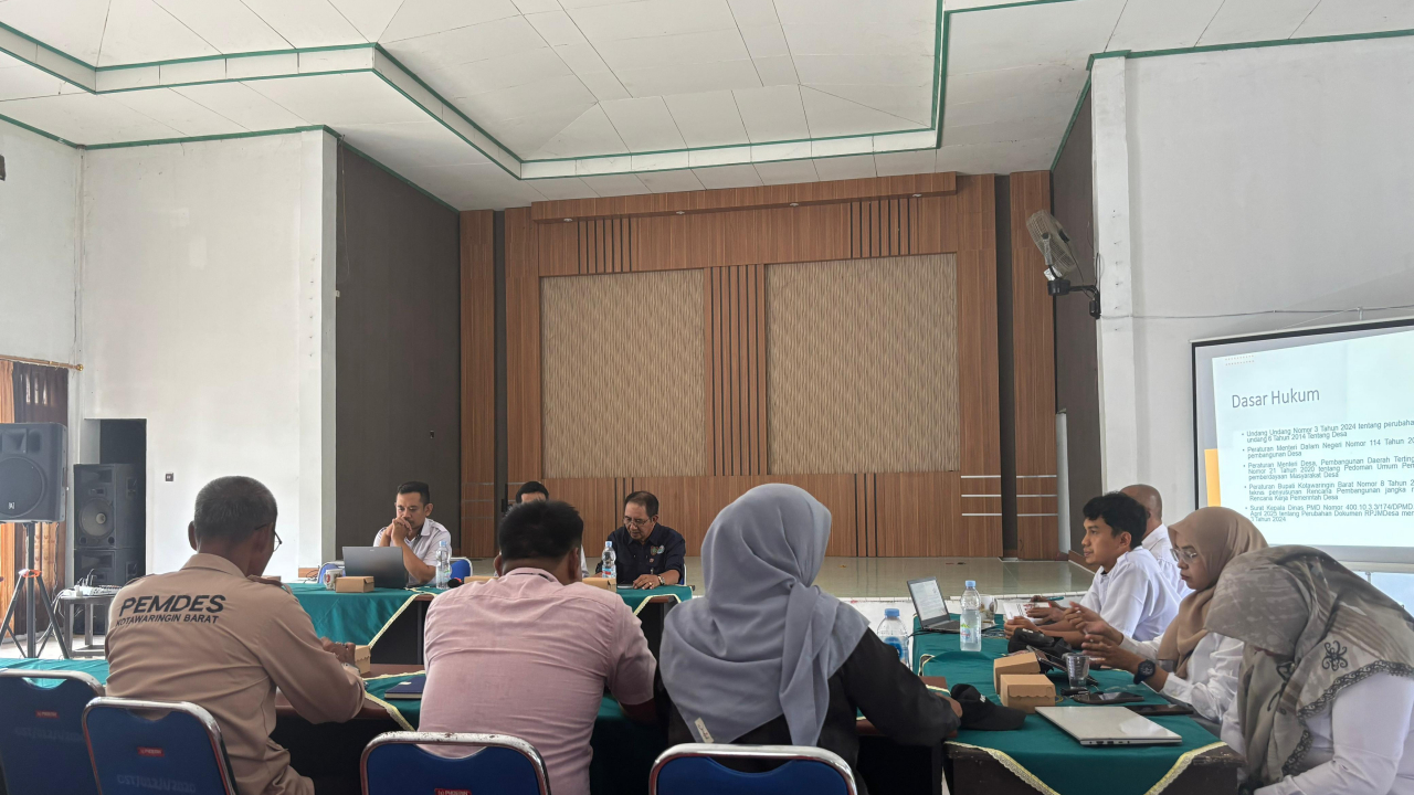 Perangkat Desa Sabuai Mengikuti Pelatihan Penyusunan Perubahan RPJMDes