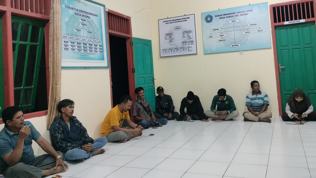 Musyawarah Desa Penyusunan Anggaran Hadiah Lomba Desa Tingkat Provinsi di Desa Sabuai