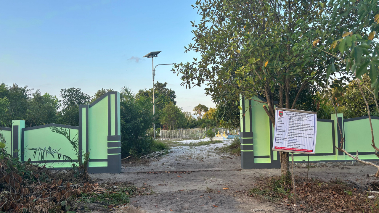 Pembangunan TPU Natai Bata Sabuai Telah Selesai