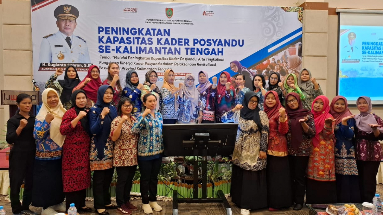 Kader Posyandu Desa Sabuai Ikuti Peningkatan Kapasitas Kader Posyandu se-Kalimantan Tengah