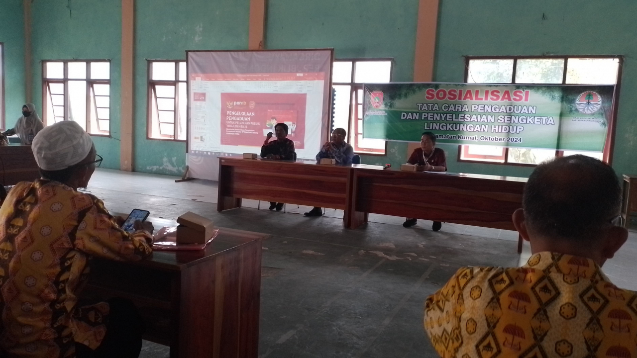 Desa Sabuai Ikuti Sosialisasi Tata Cara Pengaduan dan Penyelesaian Sengketa Lingkungan Hidup