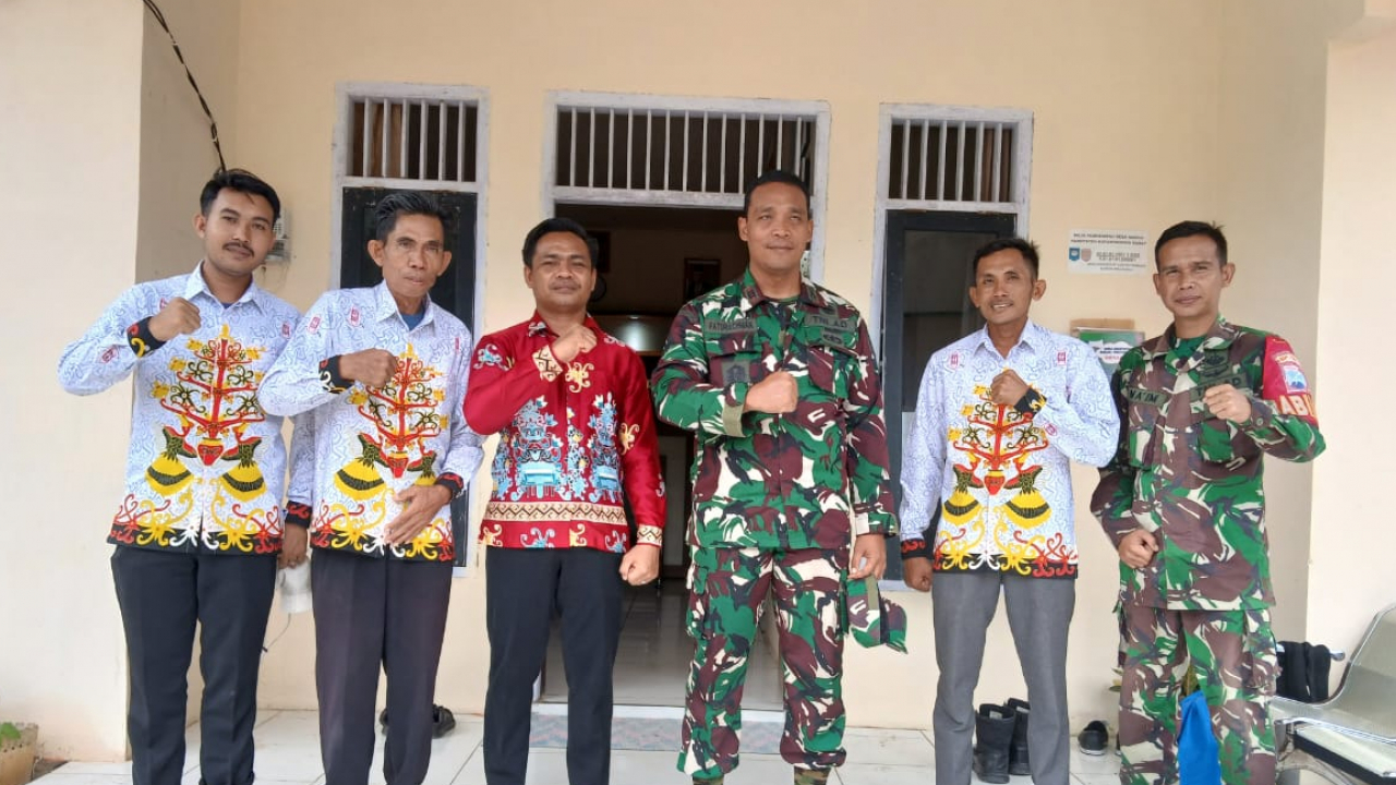 Danramil Kumai Jalin Silaturahmi ke Desa Sabuai Pastikan Keamanan dan Ketertiban Jelang Pilkada