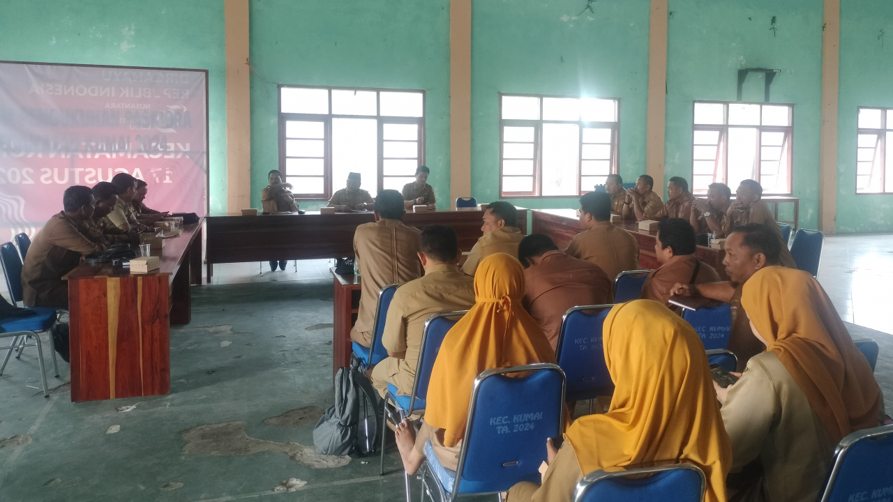 Rapat Koordinasi Pemerintah Desa se-Kecamatan Kumai Bahas Evaluasi APBDes dan Persiapan Pilkada 2024