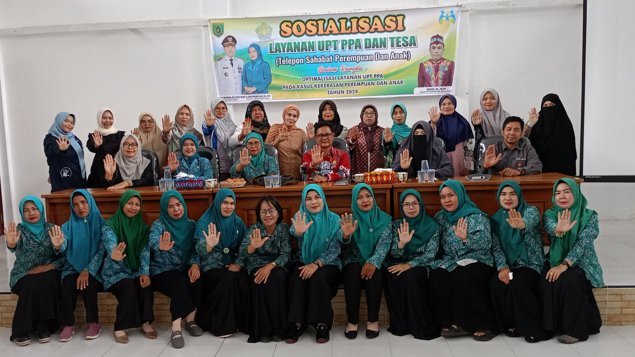 Ketua TP PKK Desa Janggi Hadiri Sosialisasi Layanan UPT PPA dan TESA di Karau Kuala