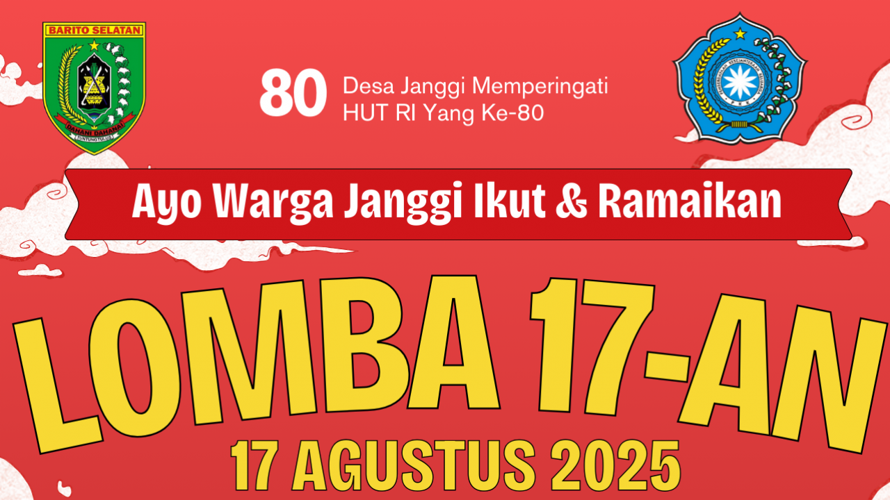 INFORMASI PERLOMBAAN HUT RI KE-80 DESA JANGGI