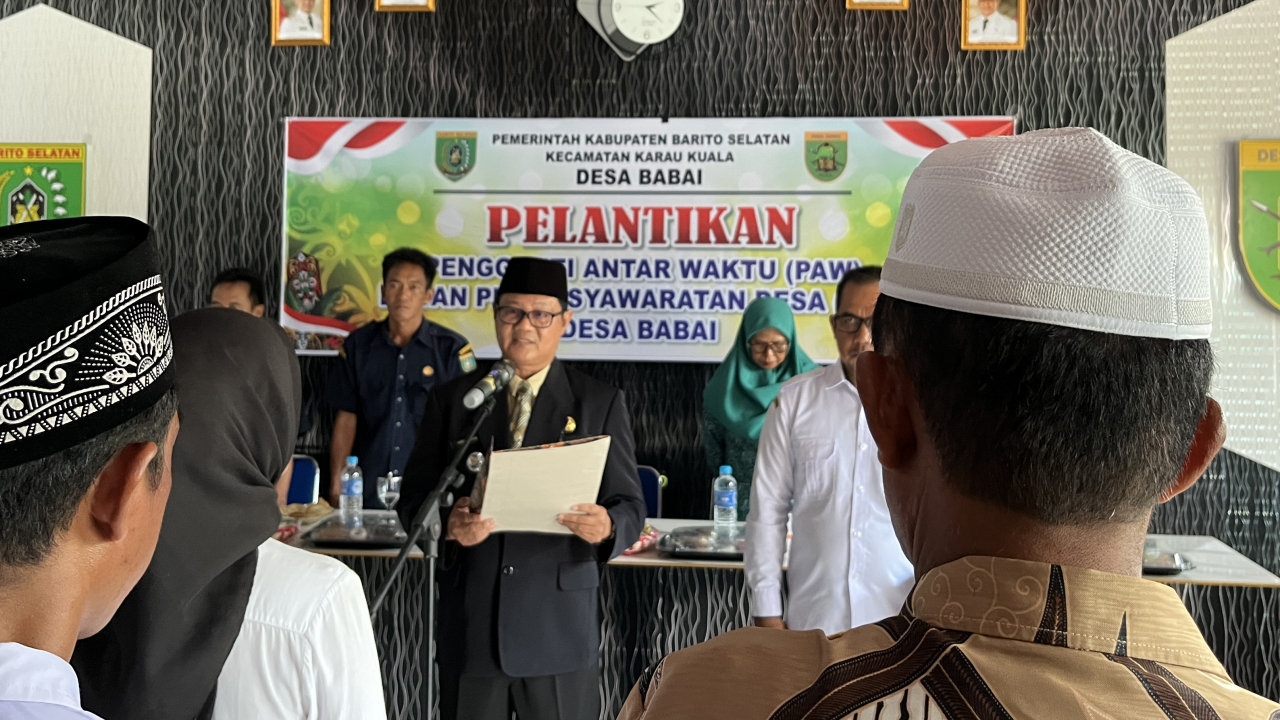 Kepala Desa Janggi Hadiri Pelantikan PAW BPD Desa Babai