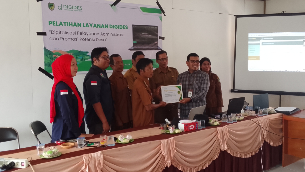 Desa Sei Liju Terima Piagam Digides Tingkatkan Pelayanan Desa