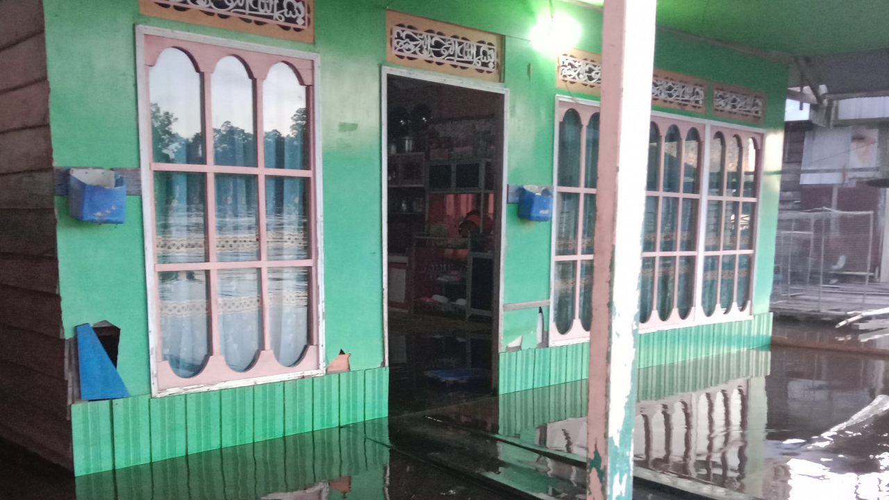 Banjir Mengancam Desa Galinggang, Kamipang, Katingan