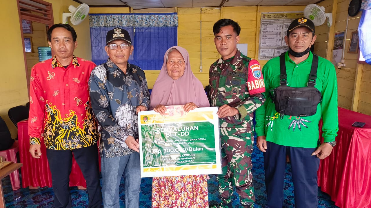 Pembagian BLT DD Tahap 1 untuk Bulan Januari - Maret 2025 Desa Tewang Kampung