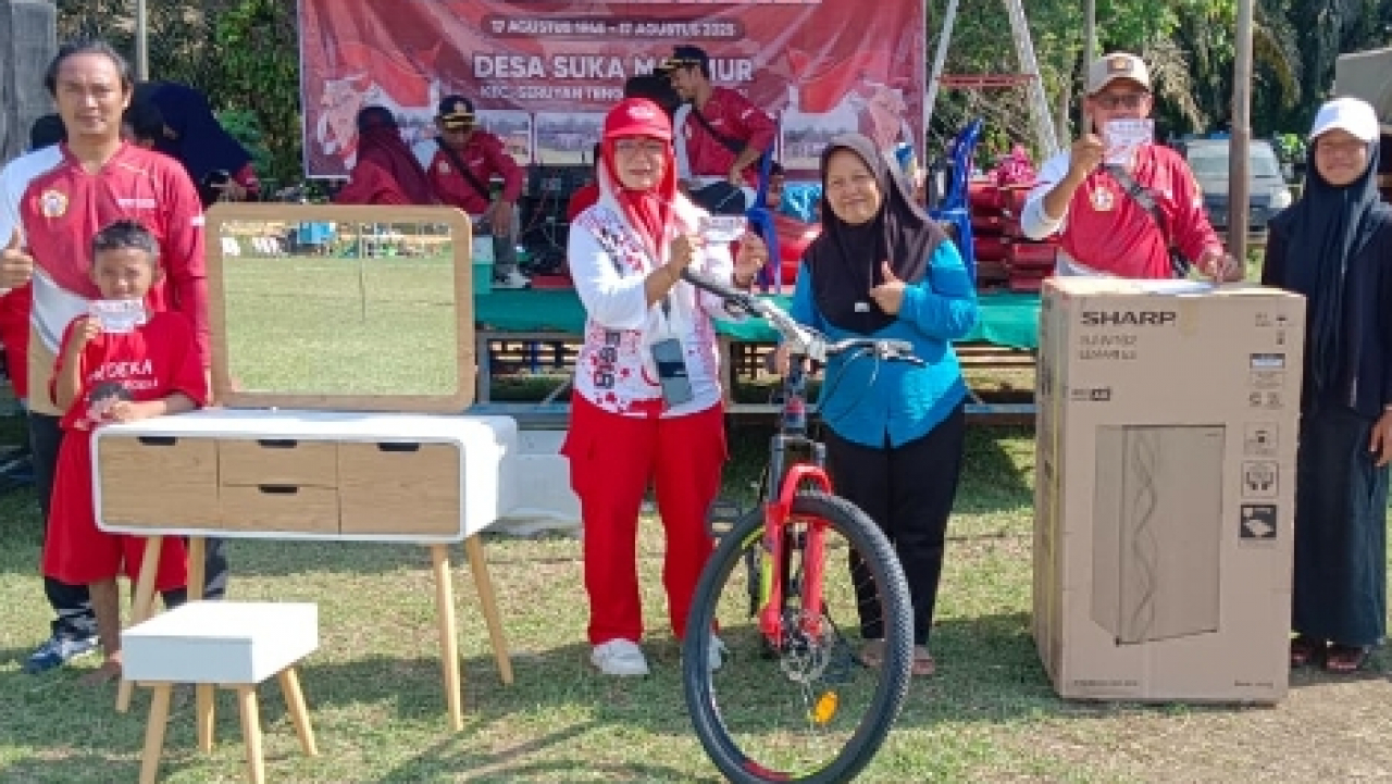 Antusiasme Warga Desa Suka Makmur dalam Perayaan HUT ke-80 RI dengan Doorprize Menarik