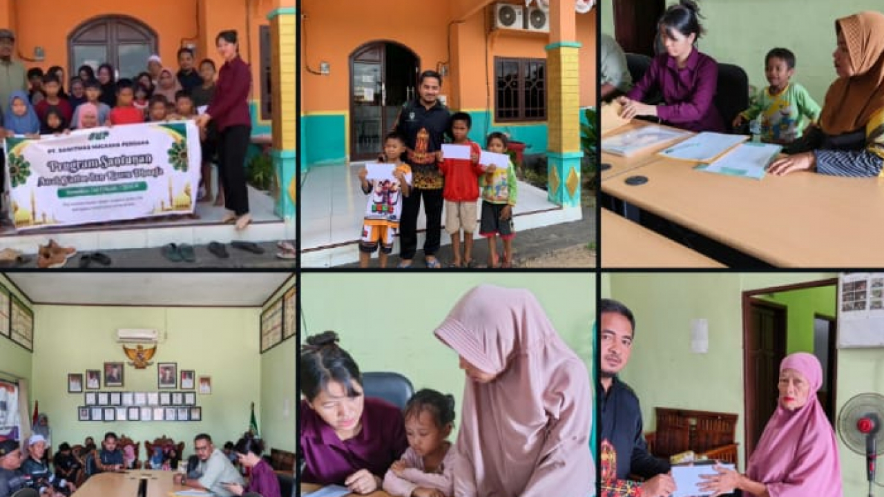 PT. Sawitmas Nugraha Perdana ( PT. SNP) salurkan santunan anak yatim dan kaum dhuafa