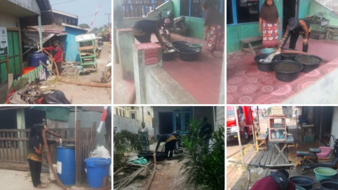 AKSI PEDULI PEMERINTAH DESA SEMBULUH I DALAM RANGKA PENYALURAN AIR UNTUK WARGA