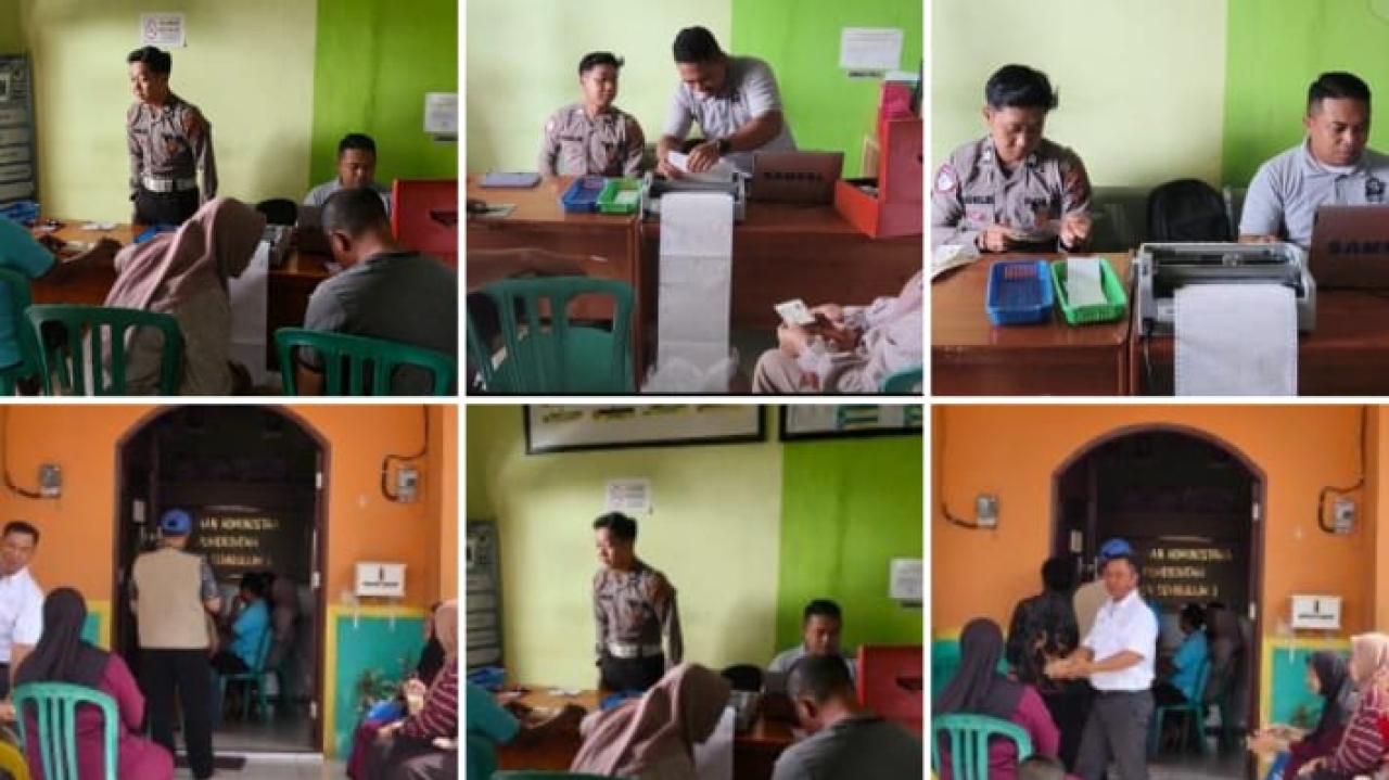 Permudah Bayar Pajak Kendaraan, Samsat Keliling Hadir di Kantor Desa Sembuluh 1