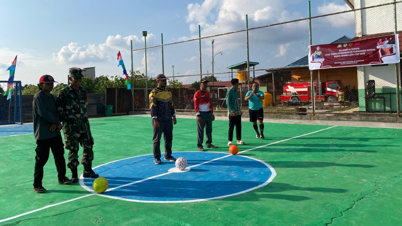 Kepala Desa Sembuluh I Buka Turnamen Futsal Kades Sembuluh I Cup Tahun 2025