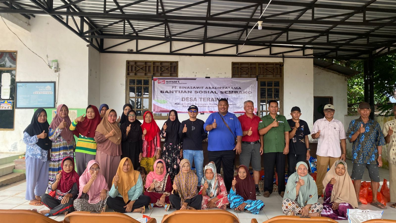 BANTUAN  SOSIAL SEMBAKO DARI PT. BINASAWIT ABADIPRATAMA