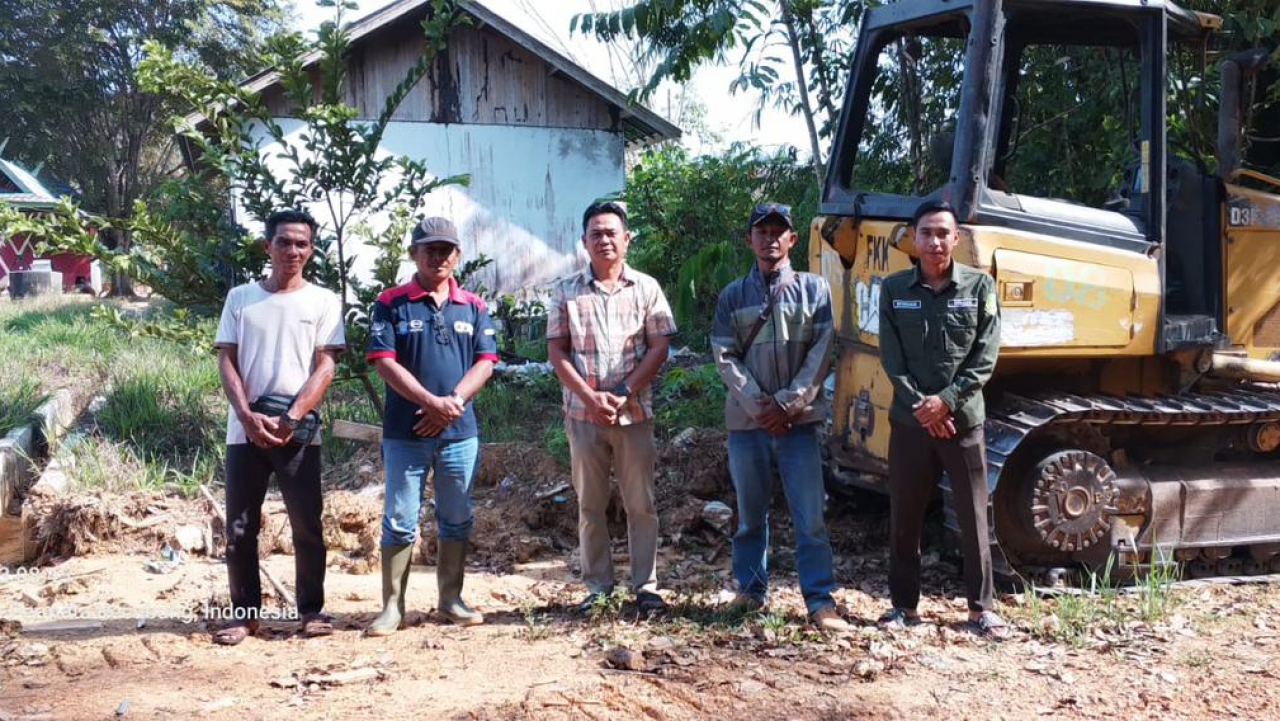 PEMERINTAH DESA NIBUNG TERJUN UCAPKAN TERIMA KASIH ATAS BANTUAN CSR PT. KSK GROUP UNTUK PEMBUKAAN LAHAN KDMP