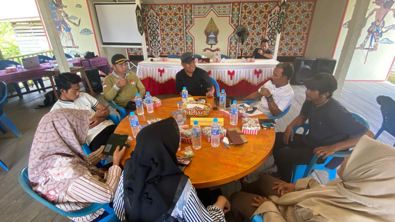 Diskusi Kerjasama Antar Desa di Sebangau Permai