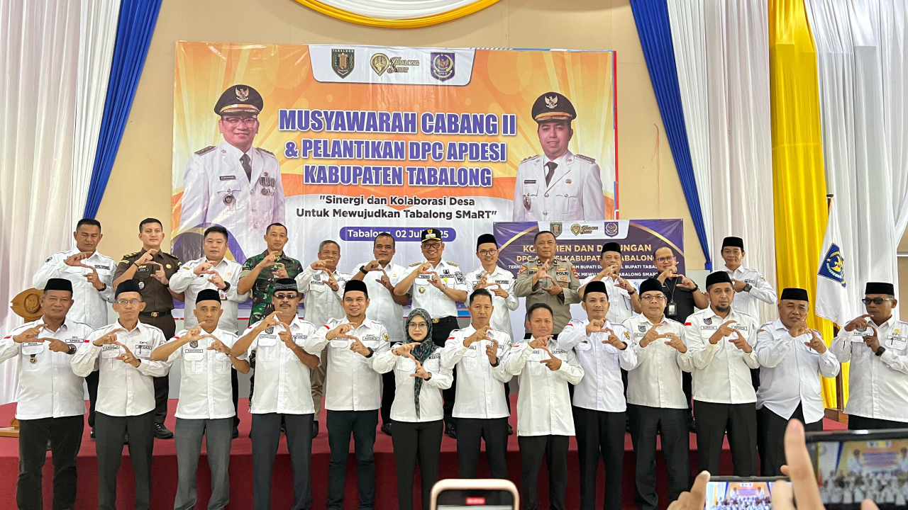 Musyawarah Cabang II dan Pelantikan DPC APDESI Kabupaten Tabalong di Pendopo Bersinar